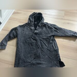Mono B Charcoal Hooded pullover size m
